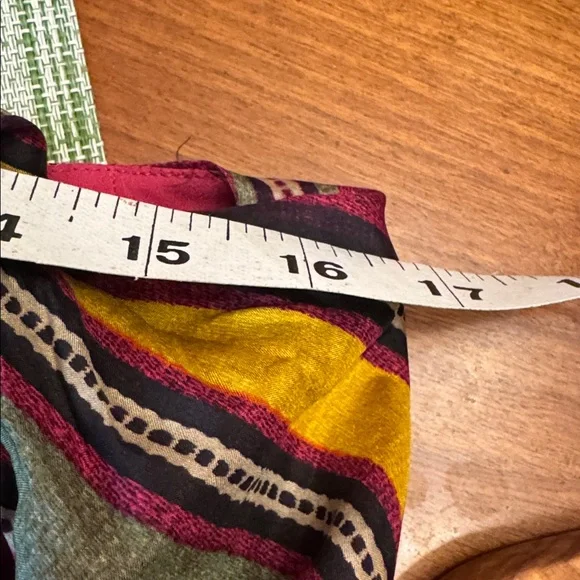 Lauren, Ralph Lauren silk striped wrap, sarong style, skirt. Size Small. Lined. - Picture 4 of 12